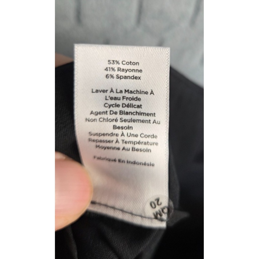 Talbots Pant Women's Size 14 Black Pockets Flat Front Chatham Ankle Side Zipper - Picture 8 of 8